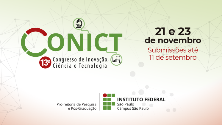 13º CONICT - Congresso de Inovação, Ciência e Tecnologia