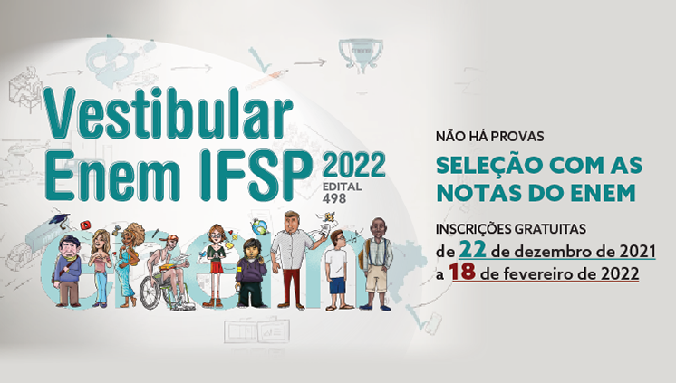 Vestibular ENEM IFSP - 1º semestre de 2022