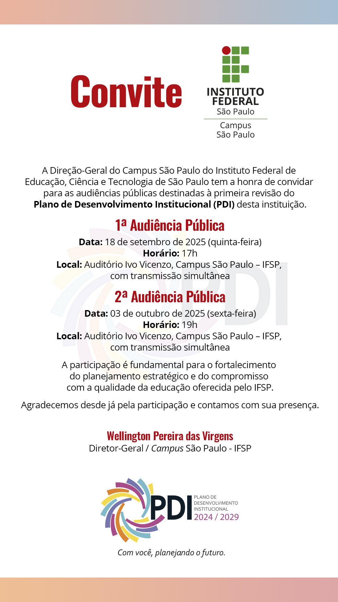 Convite PDI Campus SPO 2025 9x16